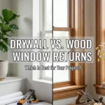 Drywall vs. Wood Window Returns: Which Is Best for Your Project?