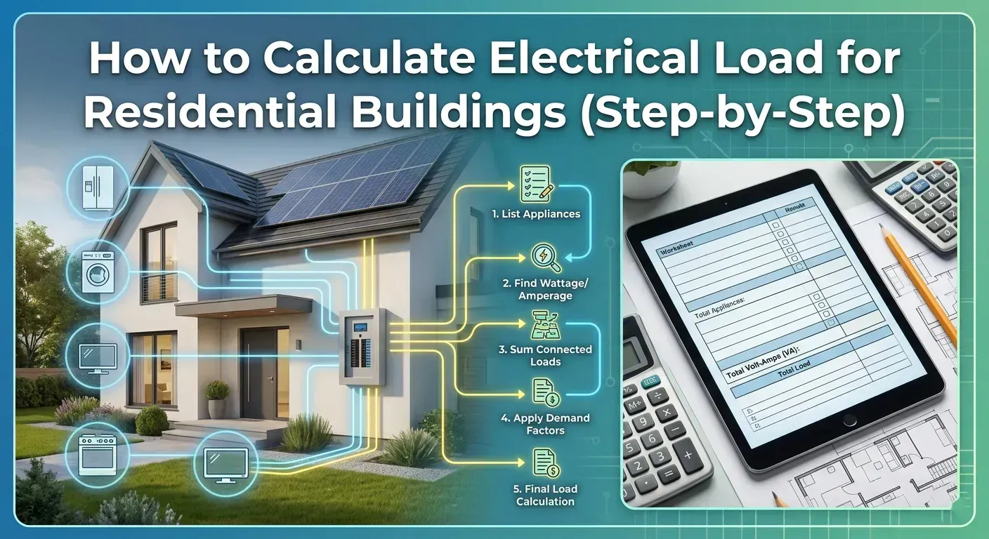 How to Calculate Electrical Load for Residential Buildings (Step-by-Step)