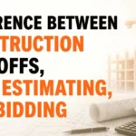 Difference Between Construction Takeoffs, Cost Estimating, and Bidding