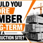 Should You Store Lumber Long-Term at a Construction Site?