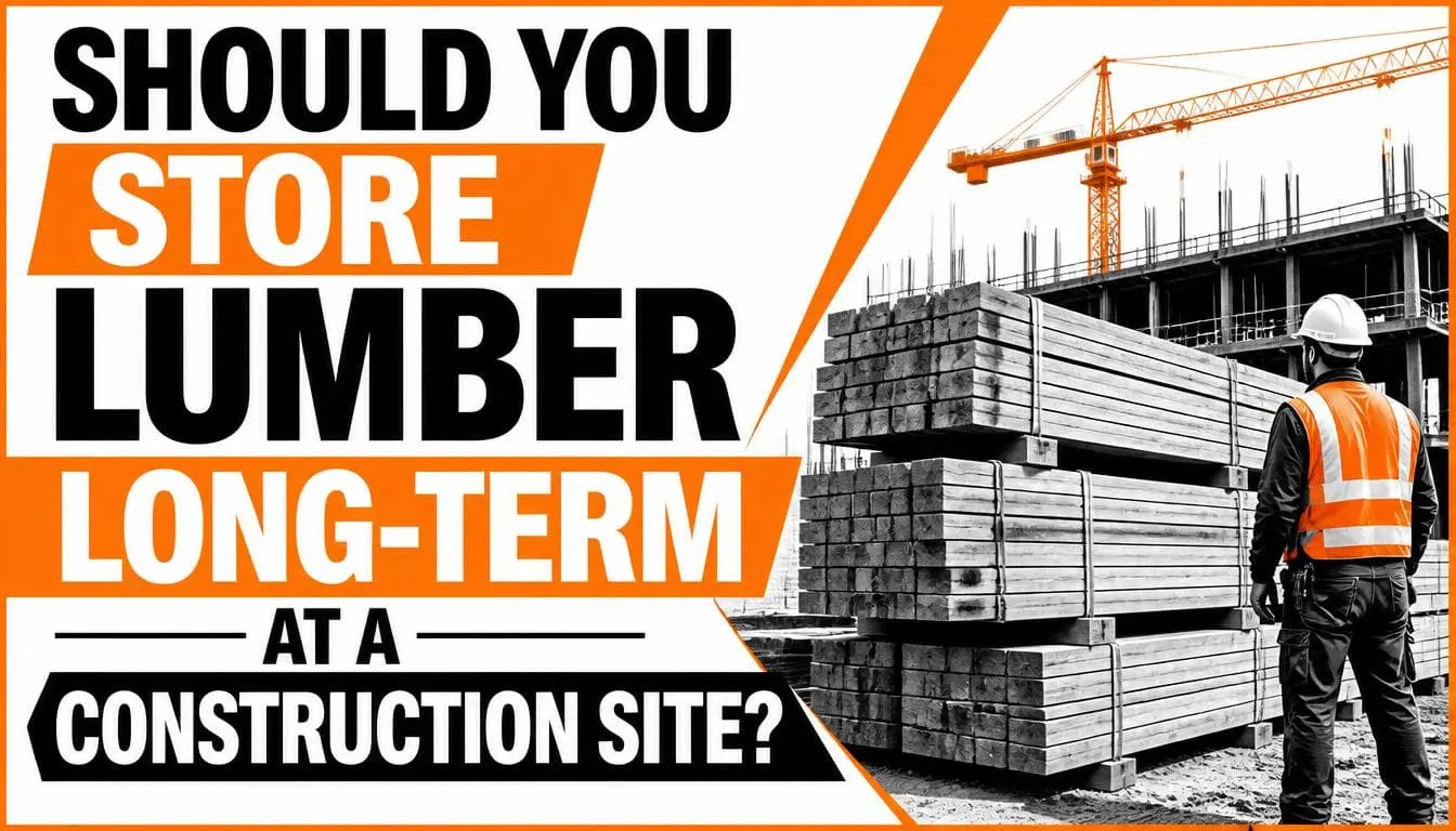 Should You Store Lumber Long-Term at a Construction Site?