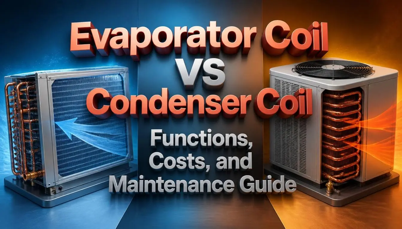Evaporator Coil vs Condenser Coil: Functions, Costs, and Maintenance Guide