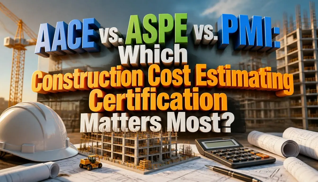 AACE vs. ASPE vs. PMI: Which Construction Cost Estimating Certification Matters Most?