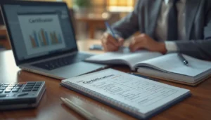 Construction cost estimator studying certification exam materials and industry standards