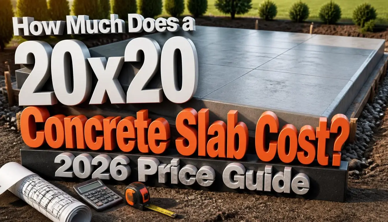 How Much Does a 20×20 Concrete Slab Cost? 2026 Price Guide