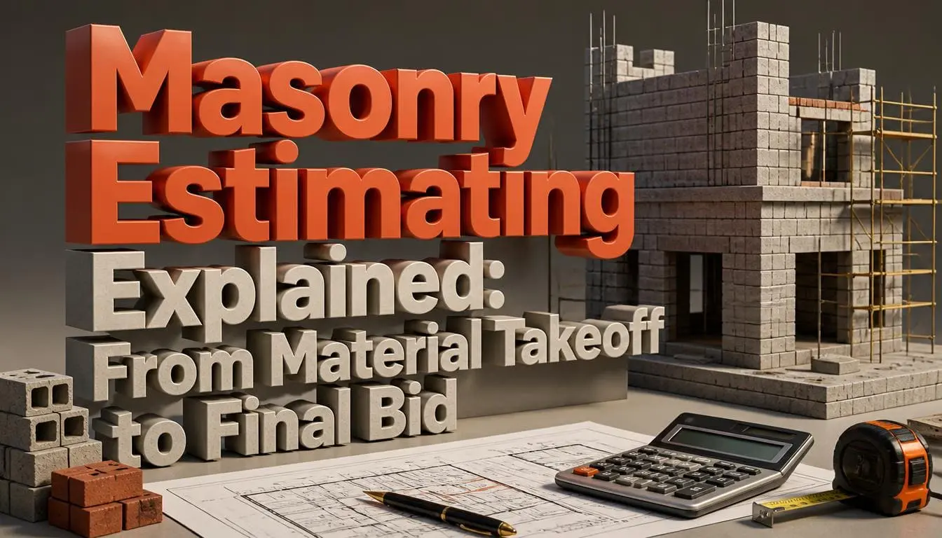 Masonry Estimating Explained: From Material Takeoff to Final Bid