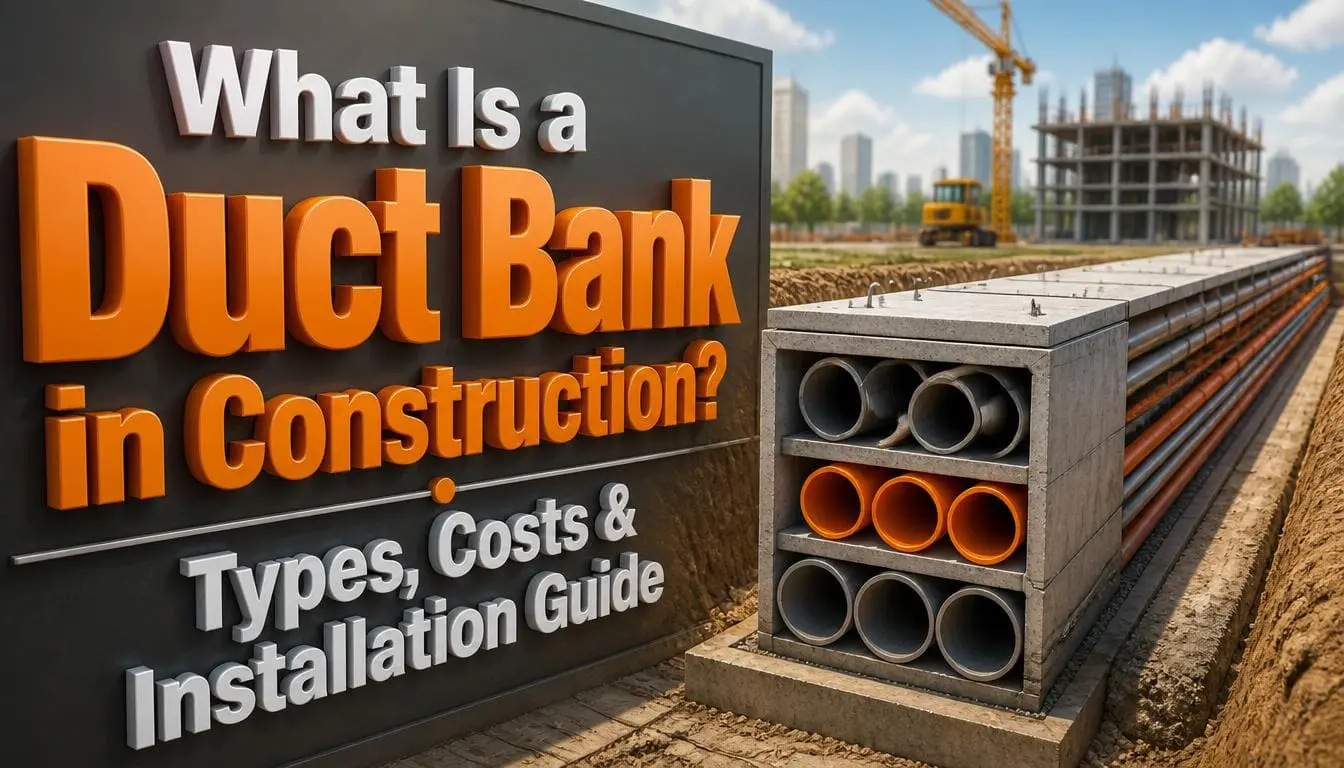 What Is a Duct Bank in Construction? Types, Costs & Installation Guide