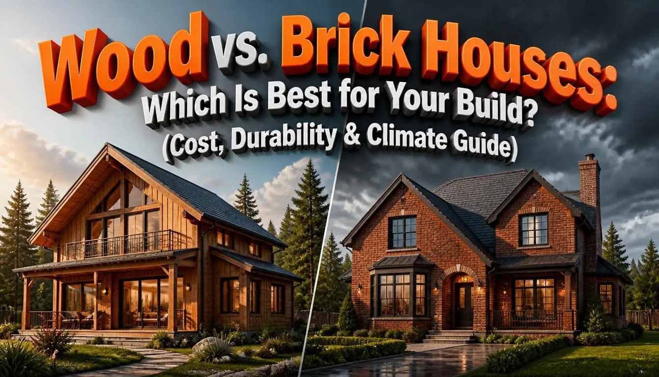 Wood vs. Brick Houses: Which Is Best for Your Build? (Cost, Durability & Climate Guide)