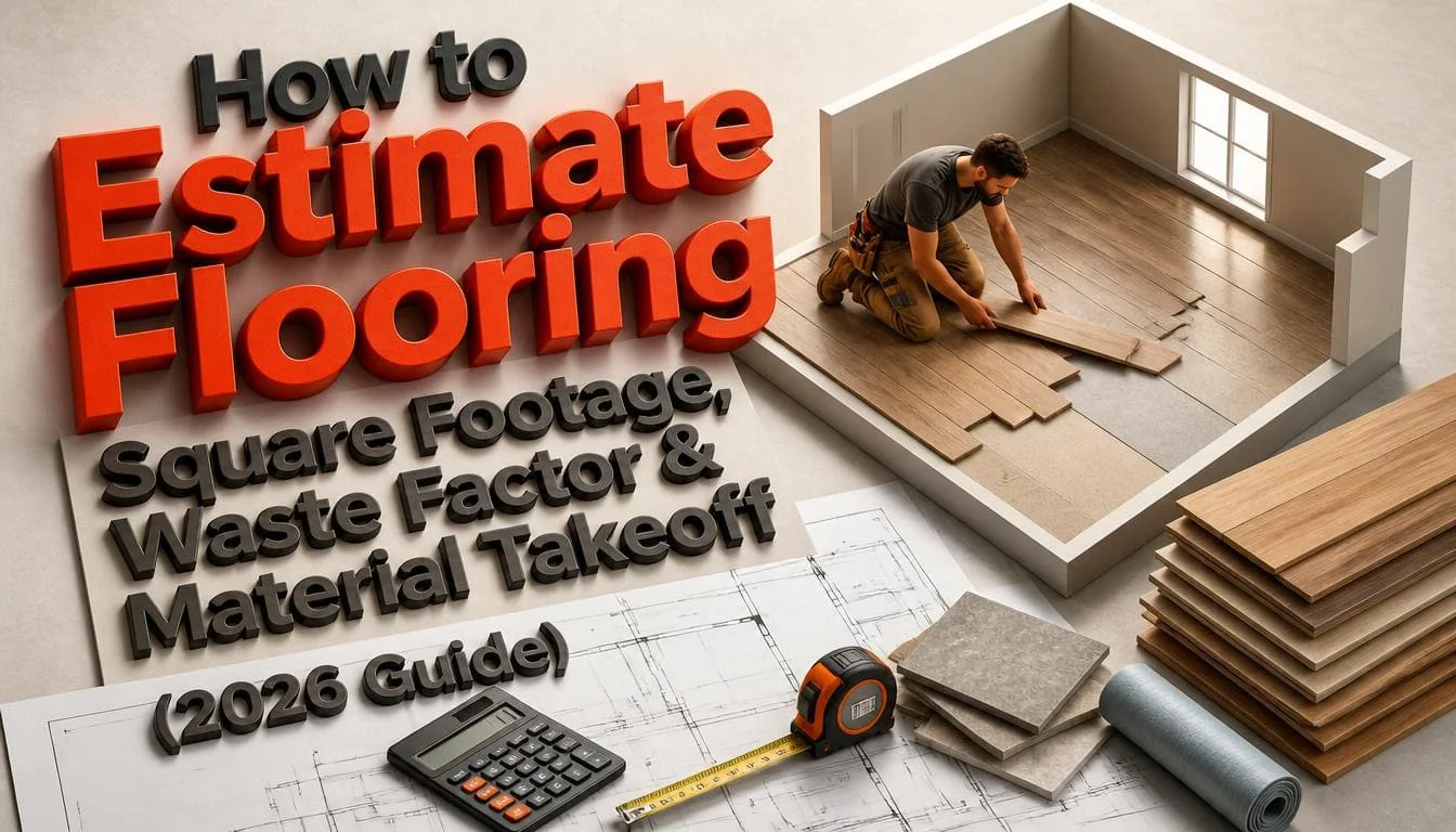 How to Estimate Flooring: Square Footage, Waste Factor & Material Takeoff (2026 Guide)